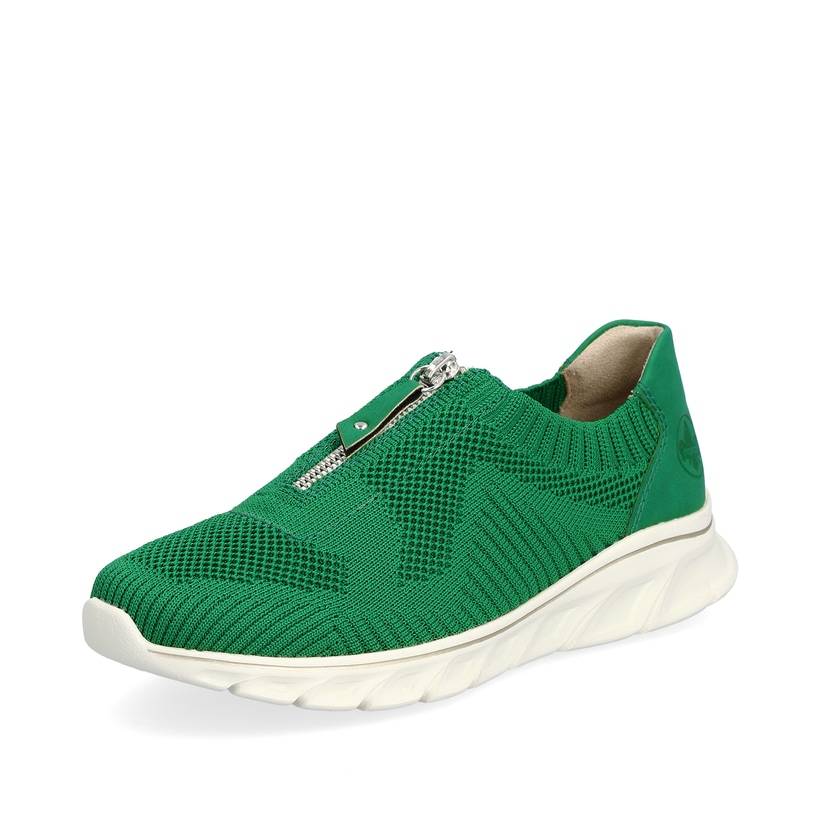Rieker Artikelnummer 54057-52 Rieker Damen Slipper grasgrün Osterangebot