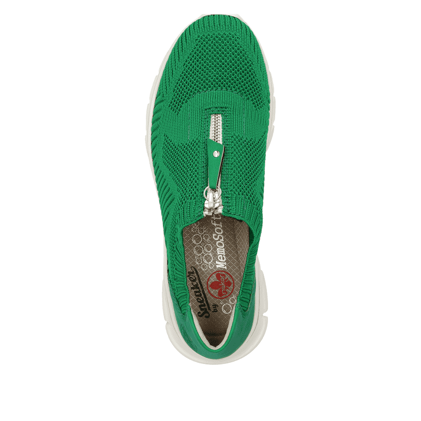 Rieker Artikelnummer 54057-52 Rieker Damen Slipper grasgrün Osterangebot