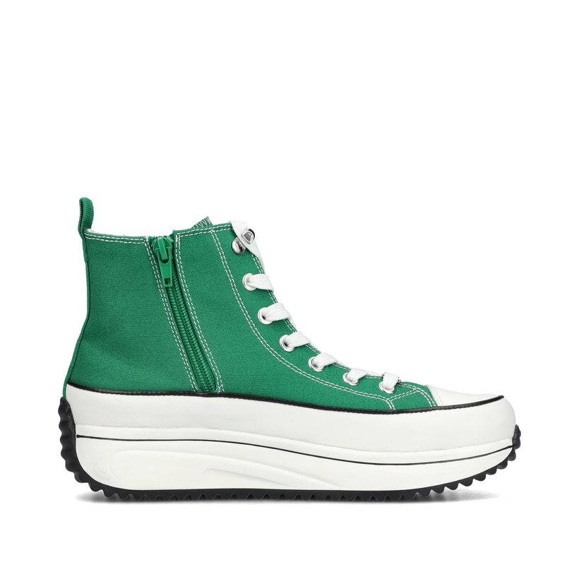 Rieker Artikelnummer 90010-52 Rieker Damen Sneaker High grasgrün Muttertagsangebot