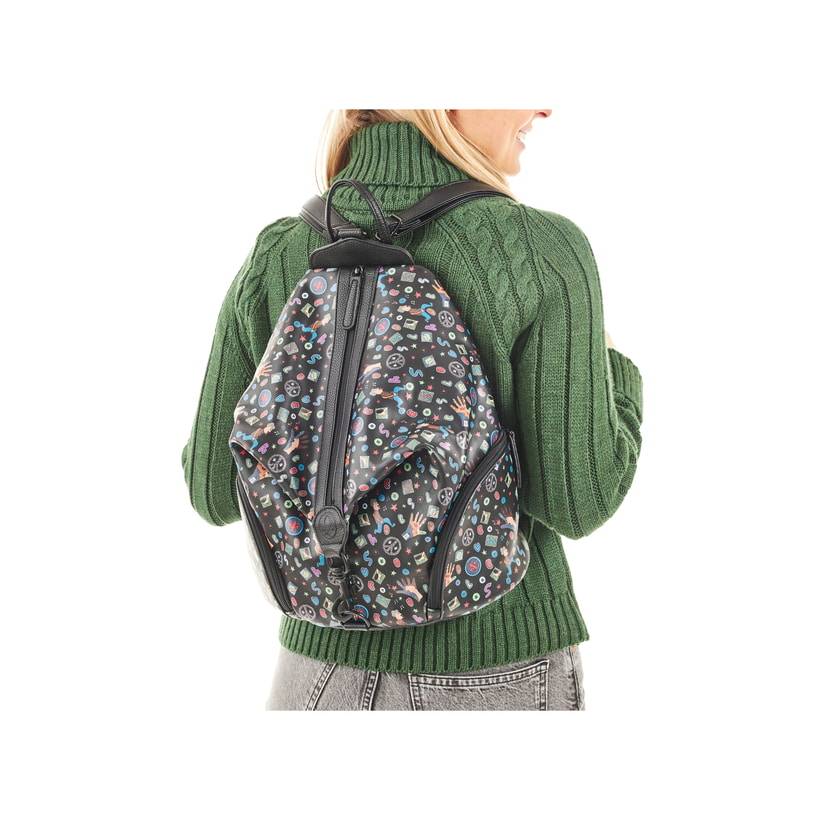 Rieker Artikelnummer H1055-02 Rieker Rucksack schwarz-gemustert Heißer Verkauf
