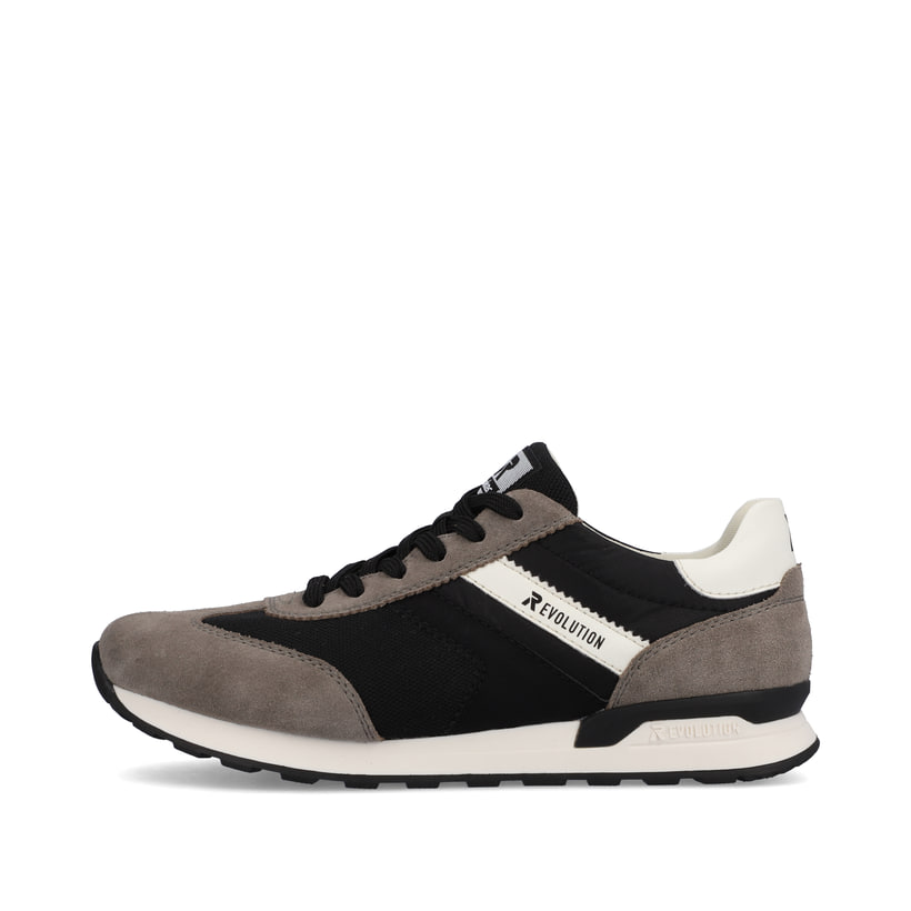 Rieker Artikelnummer U0301-00 Rieker Herren Sneaker Low deep-black stone-grey