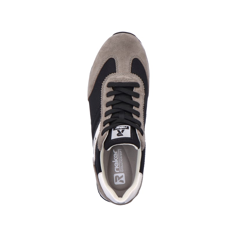 Rieker Artikelnummer U0301-00 Rieker Herren Sneaker Low deep-black stone-grey Bis zu 60% Rabatt