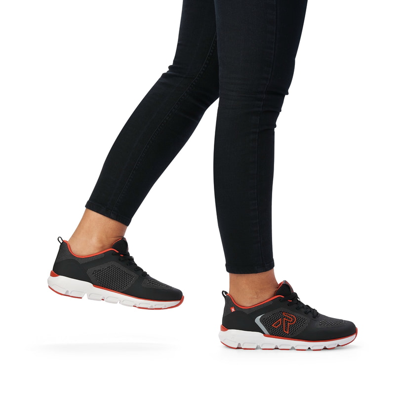 Rieker Artikelnummer 40402-00 Rieker Damen Sneaker Low urban-black rust-orange Bis zu 65% Rabatt