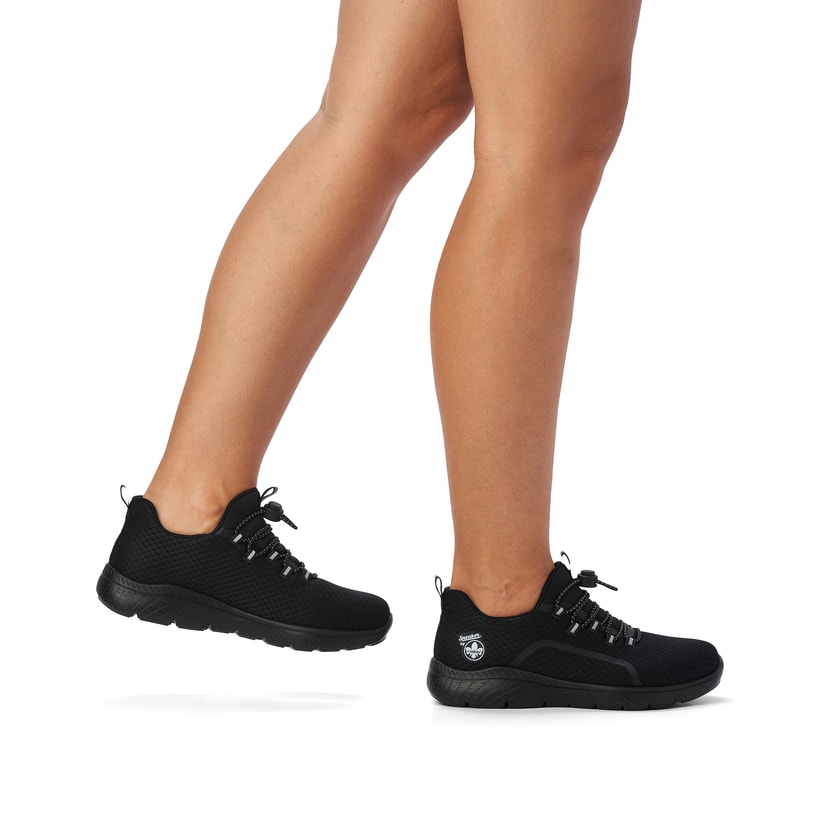Rieker Artikelnummer M5070-00 Rieker Damen Slipper tiefschwarz Nur für heute