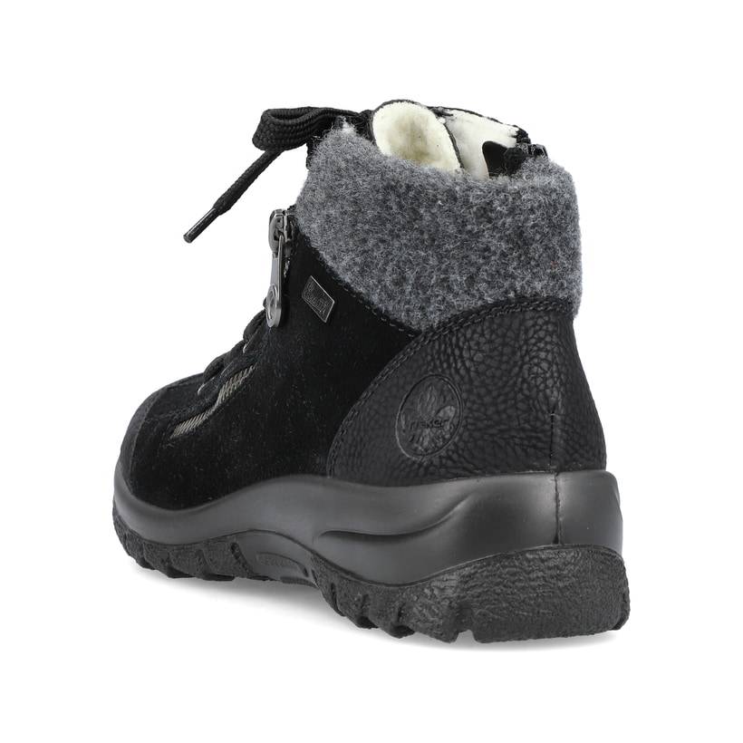 Rieker Artikelnummer L7132-01 Rieker Damen Schnürschuhe graphitschwarz Nur noch ein Tag übrig