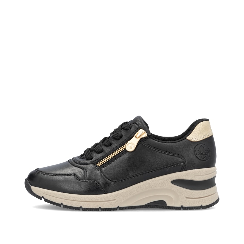 Rieker Artikelnummer N9301-00 Rieker Damen Sneaker Low mattschwarz Super Rabatt