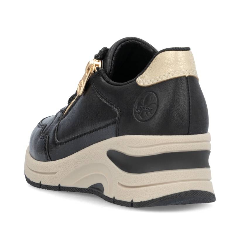 Rieker Artikelnummer N9301-00 Rieker Damen Sneaker Low mattschwarz Super Rabatt