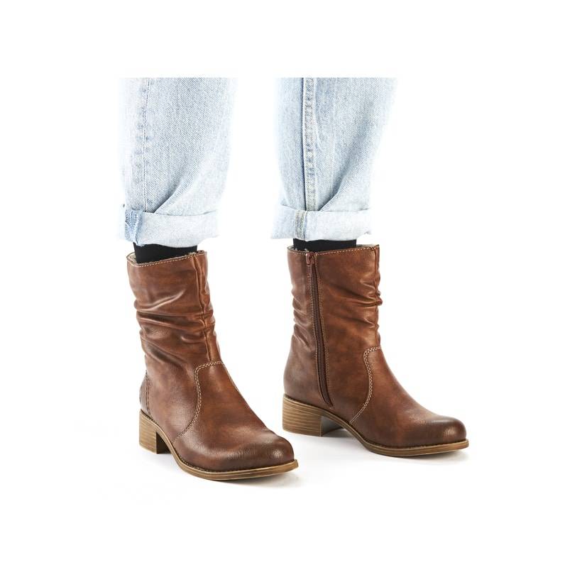 Rieker Artikelnummer 76581-24 Rieker Damen Stiefeletten nougatbraun Riesige Rabatte