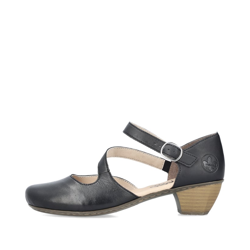 Rieker Artikelnummer 41780-00 Rieker Damen Pumps glanzschwarz 50% Rabatt mit kostenlosem Versand