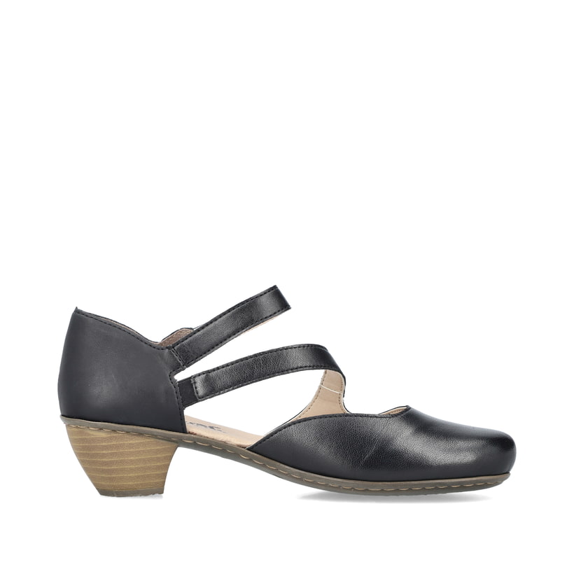 Rieker Artikelnummer 41780-00 Rieker Damen Pumps glanzschwarz 50% Rabatt mit kostenlosem Versand