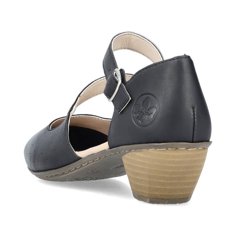 Rieker Artikelnummer 41780-00 Rieker Damen Pumps glanzschwarz 50% Rabatt mit kostenlosem Versand