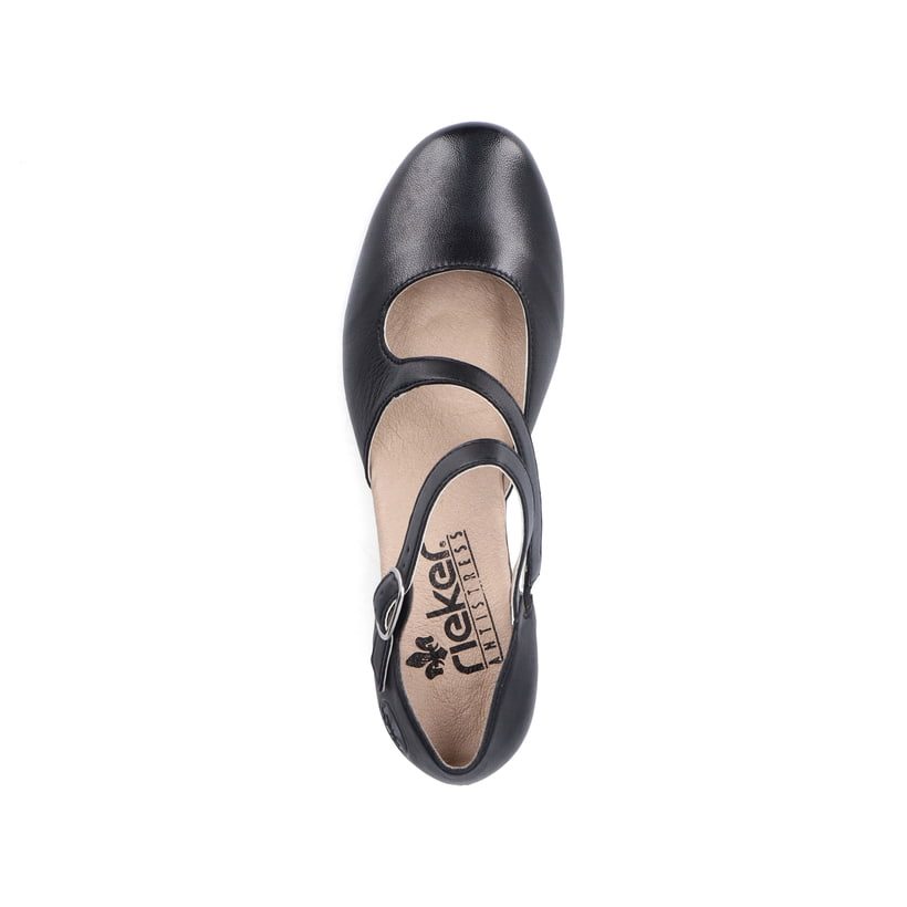 Rieker Artikelnummer 41780-00 Rieker Damen Pumps glanzschwarz 50% Rabatt mit kostenlosem Versand