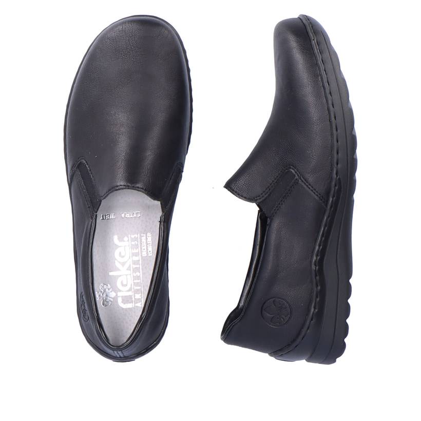 Rieker Artikelnummer 48964-00 Rieker Damen Slipper asphaltschwarz Clearance-Verkauf