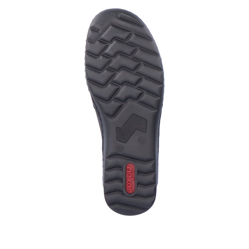Rieker Artikelnummer 48964-00 Rieker Damen Slipper asphaltschwarz Clearance-Verkauf