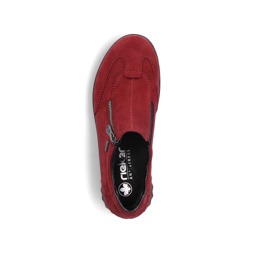 Rieker Artikelnummer 59071-35 Rieker Damen Slipper rubinrot Begrenzt auf 3 Tage