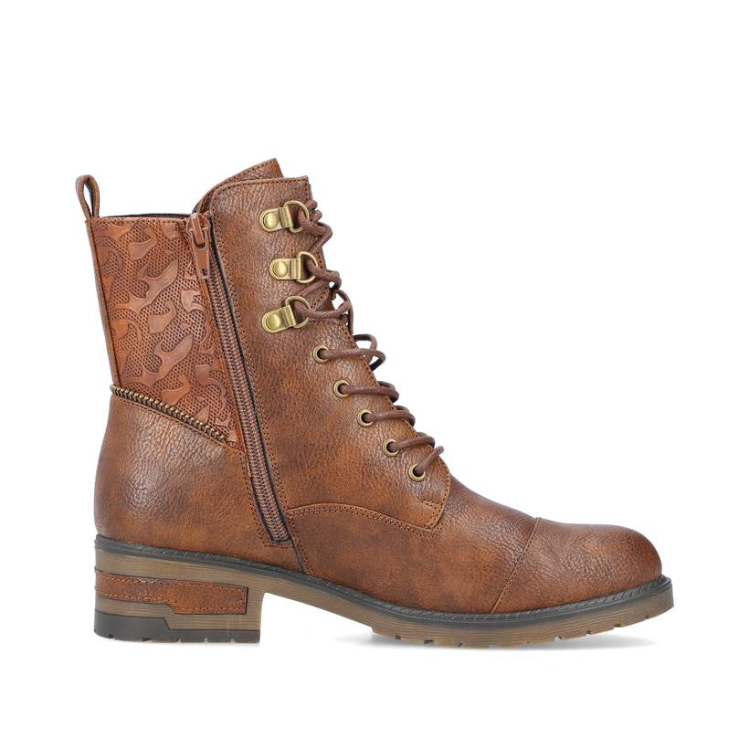 Rieker Artikelnummer 91614-24 Rieker Damen Biker Boots schokobraun Im Verkauf