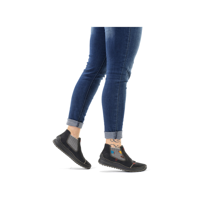Rieker Artikelnummer 51592-00 Rieker Damen Chelsea Boots asphaltschwarz 50% Rabatt für begrenzte Zeit