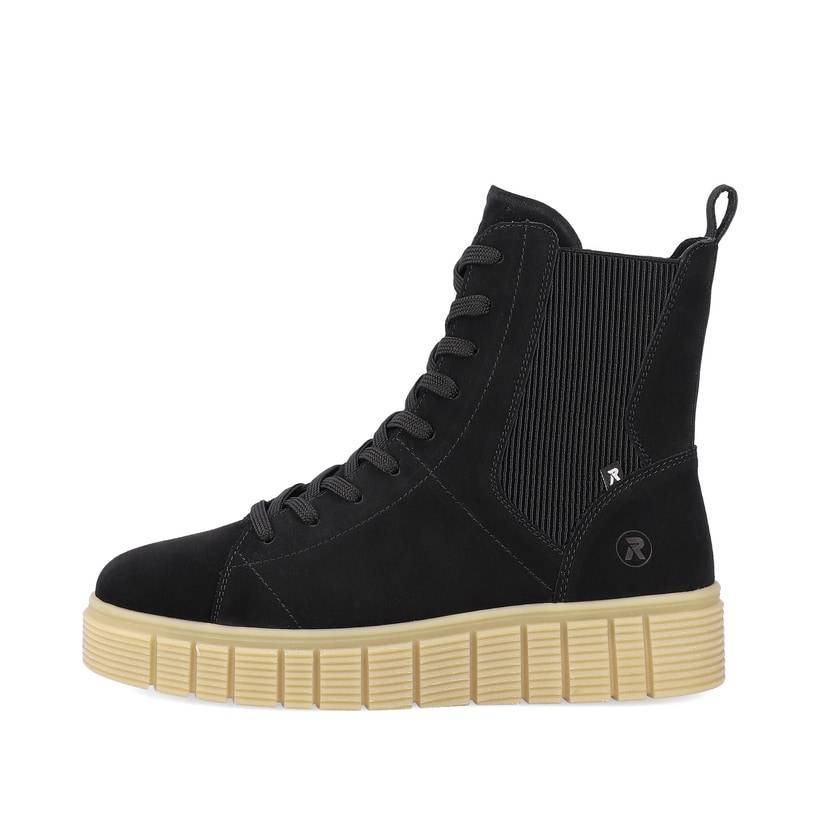 Rieker Artikelnummer W1061-00 Rieker Damen Chelsea Boots urban-black sand-beige Rabatte dieses Monats