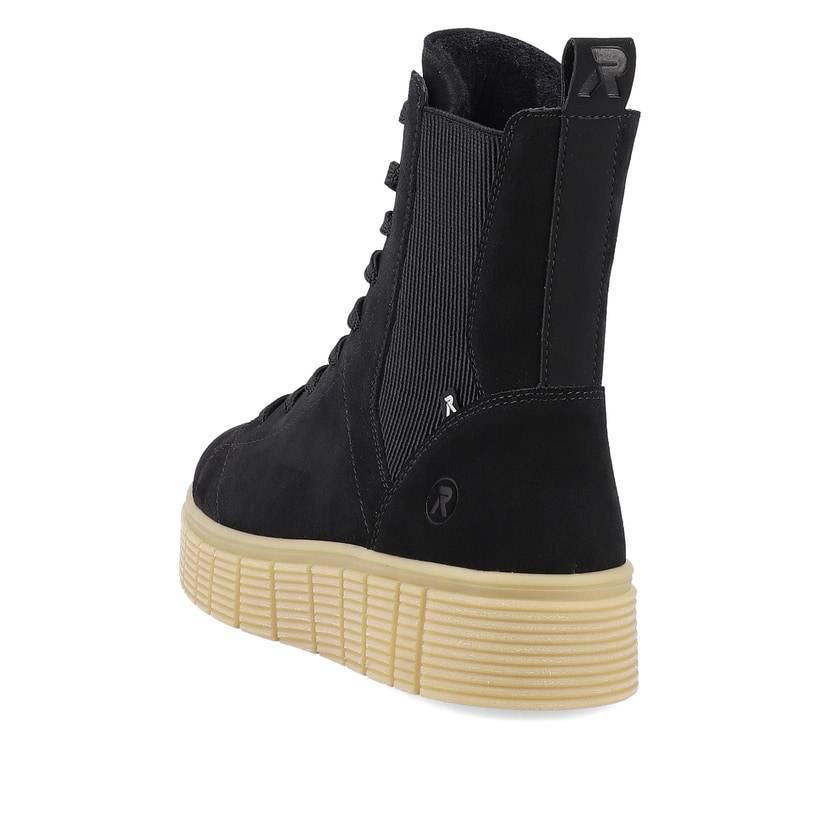 Rieker Artikelnummer W1061-00 Rieker Damen Chelsea Boots urban-black sand-beige Rabatte dieses Monats