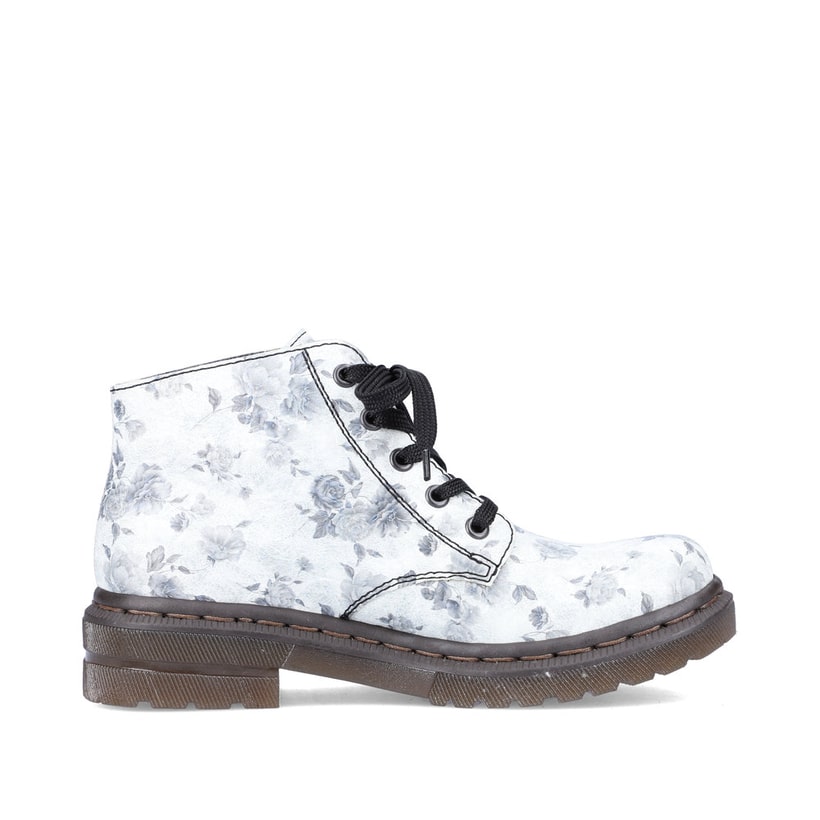Rieker Artikelnummer 78232-90 Rieker Damen Biker Boots silberweiß Online