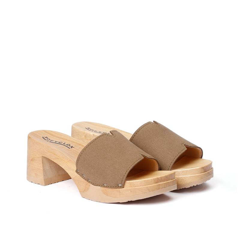 Softclox HENRIETTA vegan Velourseffekt tabacco (natur) Online Outlet