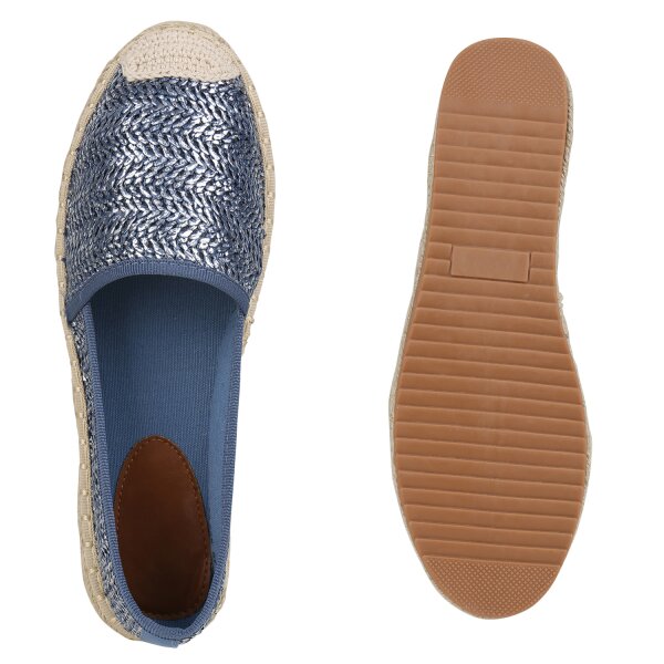Stiefelparadies Damen Espadrilles in Rose Gold Nude Altrosa Bis zu 65% Rabatt