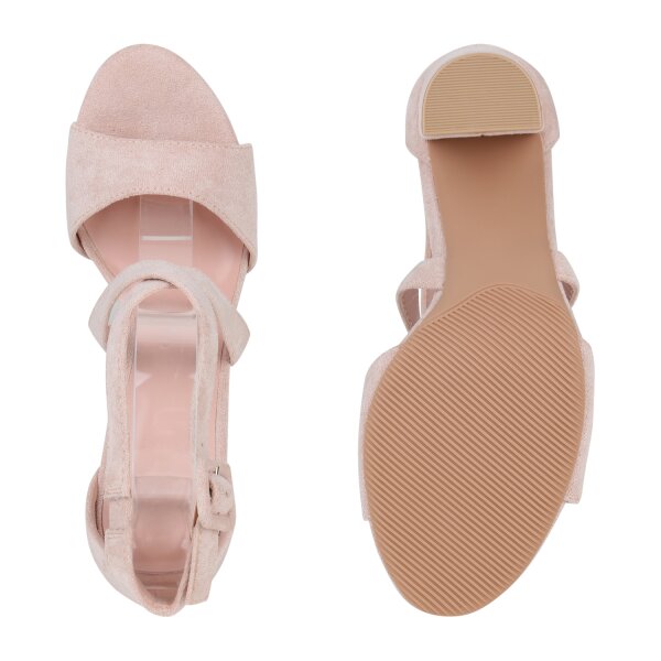 Stiefelparadies Damen High Heels in Rosa Nur für heute