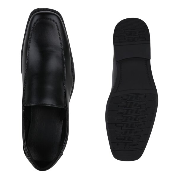 Stiefelparadies Herren Klassische Slippers in Schwarz Saisonschlussverkauf
