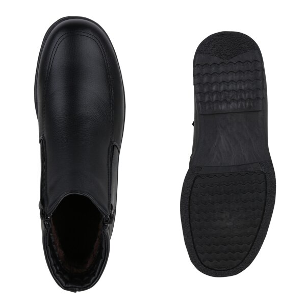 Stiefelparadies Herren Winter Boots in Schwarz Black Friday