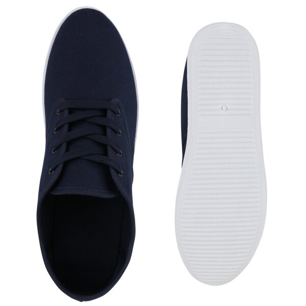 Stiefelparadies Herren Sneaker Low in Dunkelblau Top Angebot