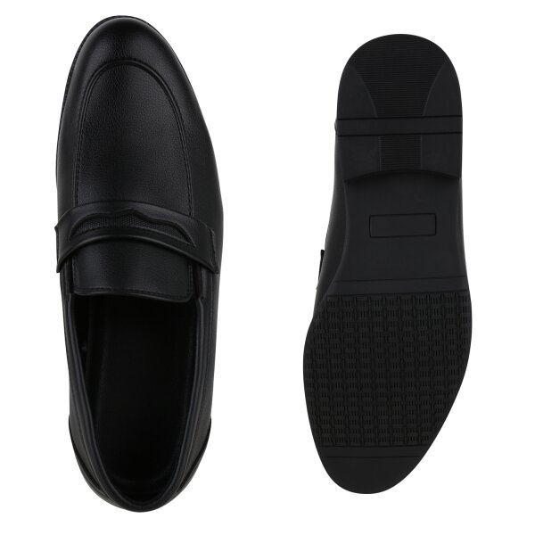 Stiefelparadies Herren Klassische Slippers in Schwarz Neueste Mode