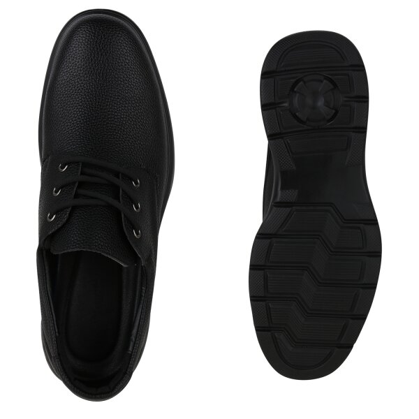 Stiefelparadies Herren Klassische Halbschuhe in Schwarz Bestseller