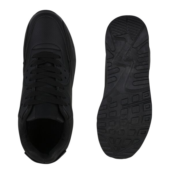 Stiefelparadies Herren Laufschuhe in Schwarz Super Sparpreis