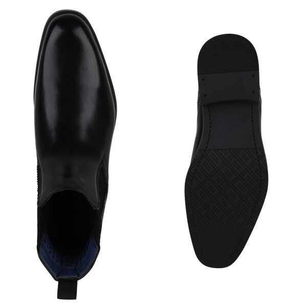 Stiefelparadies Herren Chelsea Boots in Schwarz Bis zu 55% Rabatt