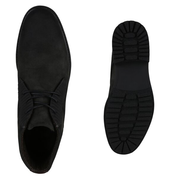 Stiefelparadies Herren Klassische Halbschuhe in Schwarz Nur noch ein Tag übrig