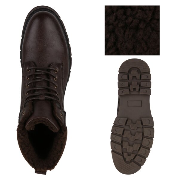 Stiefelparadies Herren Worker Boots in Dunkelbraun 50% Rabatt mit kostenlosem Versand