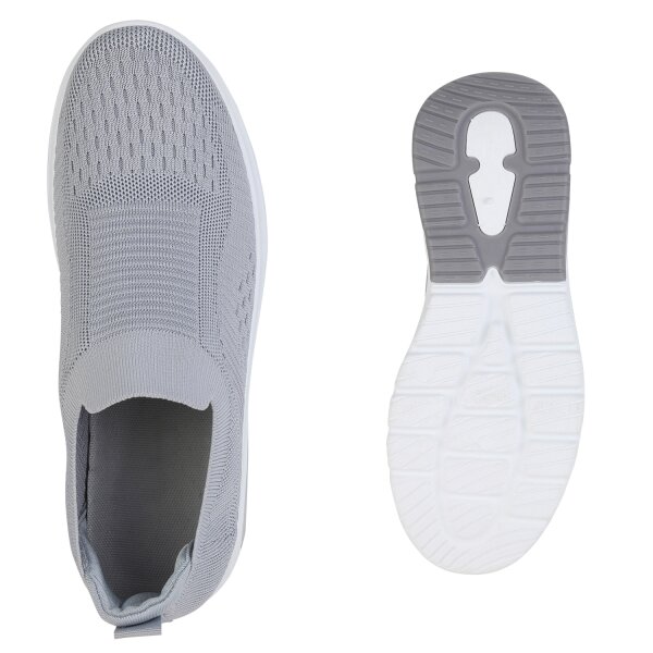 Stiefelparadies Herren Slip Ons in Grau Rabatte dieses Monats