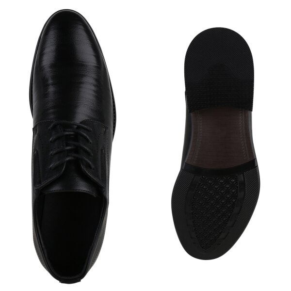 Stiefelparadies Herren Klassische Halbschuhe in Schwarz Blitzverkäufe