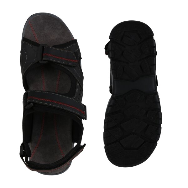 Stiefelparadies Herren Outdoor Sandalen in Schwarz Dunkelgrau Online Shopping