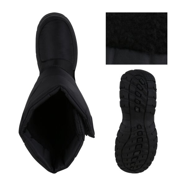 Stiefelparadies Herren Winter Boots in Schwarz Muttertagsangebot