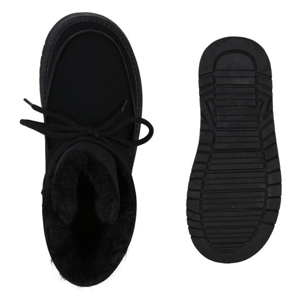 Stiefelparadies Damen Winter Boots in Schwarz Räumungsverkauf