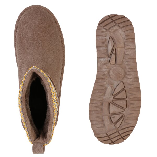 Stiefelparadies Damen Winter Boots in Khaki Fabrikladen
