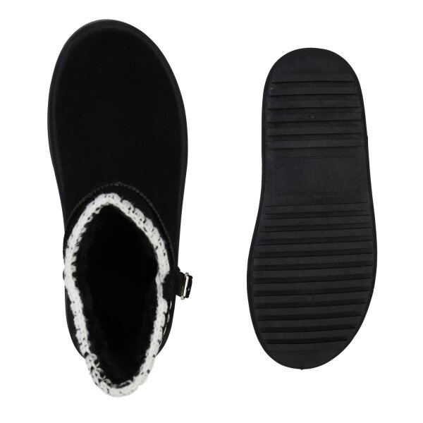 Stiefelparadies Damen Winter Boots in Schwarz Begrenzt auf 3 Tage