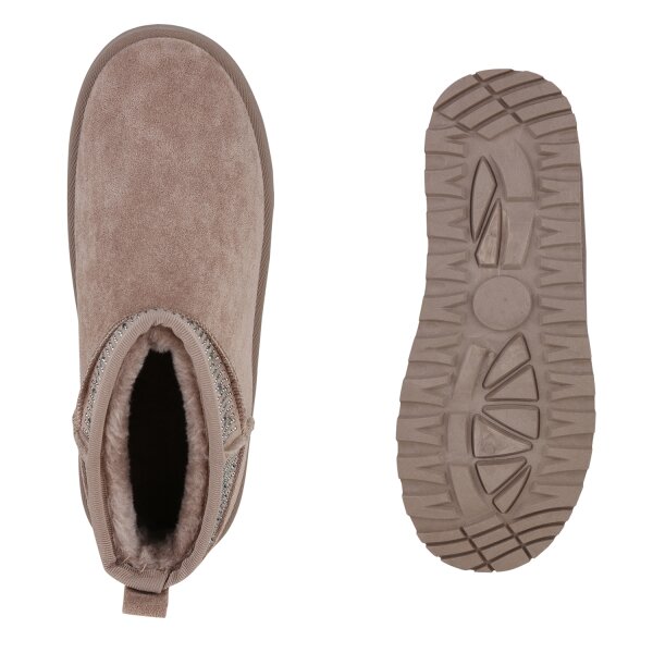 Stiefelparadies Damen Winter Boots in Schlamm Cyber Monday