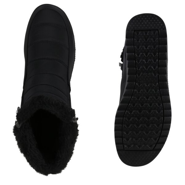 Stiefelparadies Damen Winter Boots in Schwarz Blitzangebot