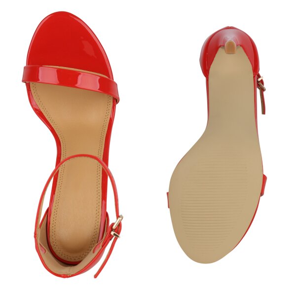 Stiefelparadies Damen High Heels in Rot Lack Saisonale Angebote