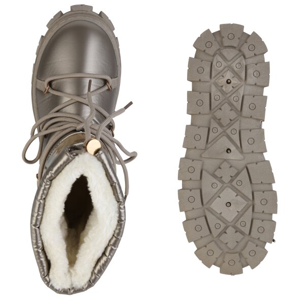 Stiefelparadies Damen Winter Boots in Gold Neueste Stile