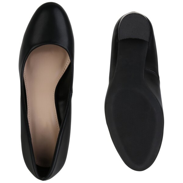Stiefelparadies Damen Klassische Pumps in Schwarz Bis zu 50% Rabatt