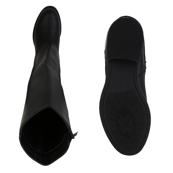 Stiefelparadies Damen Klassische Stiefel in Schwarz Verkauf