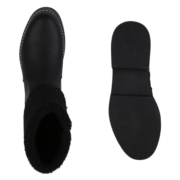 Stiefelparadies Damen Klassische Stiefeletten in Schwarz Meist gekauft